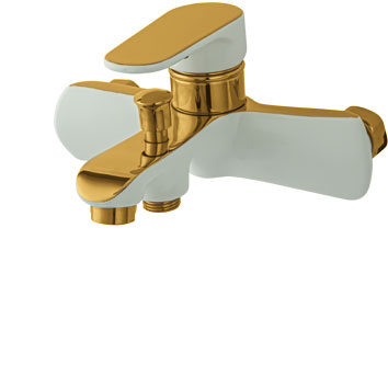 مدل رابون | حمام سفید طلایی