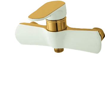 شیر توالت مدل رابون سفید طلایی