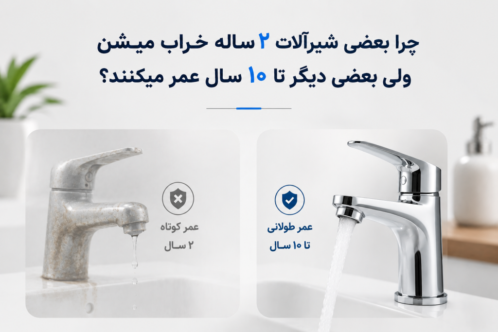چرا برخی شیرآلات دوام بیشتری دارند